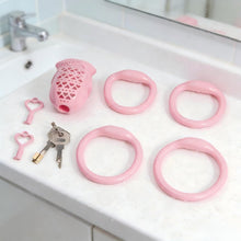 Cargar imagen en el visor de la galería, 3D Printed Resin Chastity Cage – 4 Ring Sizes