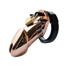 Load image into Gallery viewer, Rose Gold Chastity Cage – product design details, gallery view 2 from the CAGINK product page