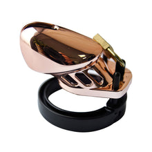 Load image into Gallery viewer, Rose Gold Chastity Cage – product design details, gallery view 3 from the CAGINK product page