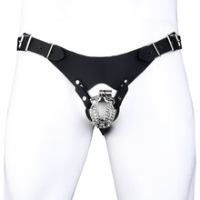 Carica l'immagine nel visualizzatore di Gallery, Chainmail Steel Chastity Cage with Belt - 11