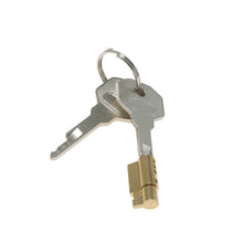 Load image into Gallery viewer, Chastity Cage Accessories - Brass Lock β locking components and key details, gallery view 1