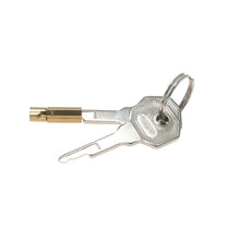 Load image into Gallery viewer, Chastity Cage Accessories - Brass Lock β locking components and key details, gallery view 2