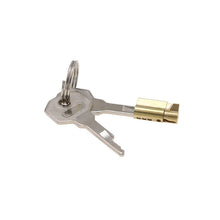 Load image into Gallery viewer, Chastity Cage Accessories - Brass Lock β locking components and key details, gallery view 3