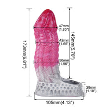 Load image into Gallery viewer, Dragon Scales Penis Extension Sleeve – product design details, gallery view 5