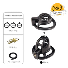 Load image into Gallery viewer, Dual Cock Cage - Flat & Small Chastity Cage Set
