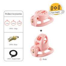 Load image into Gallery viewer, Dual Cock Cage - Flat & Small Chastity Cage Set