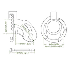 Load image into Gallery viewer, LOCKINK·SEVANDA Outlaw Urethral Sounding Chastity Cage – product design details, gallery view 4