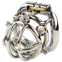 Carica l'immagine nel visualizzatore di Gallery, Screw-Me-If-You-Can Chastity Cage 2.28 inches Long