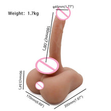 Carica l'immagine nel visualizzatore di Gallery, Male Sex Doll with Realistic Dildo and Testis – product feature overview, gallery view 5