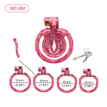 Carica l'immagine nel visualizzatore di Gallery, Pink Camouflage Chastity Cage – product design details, gallery view 14