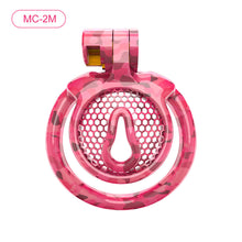 Carica l'immagine nel visualizzatore di Gallery, Pink Camouflage Chastity Cage – product design details, gallery view 2