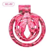 Carica l'immagine nel visualizzatore di Gallery, Pink Camouflage Chastity Cage – product design details, gallery view 4