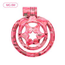 Carica l'immagine nel visualizzatore di Gallery, Pink Camouflage Chastity Cage – product design details, gallery view 5