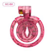 Carica l'immagine nel visualizzatore di Gallery, Pink Camouflage Chastity Cage – product design details, gallery view 6