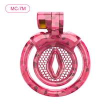 Carica l'immagine nel visualizzatore di Gallery, Pink Camouflage Chastity Cage – product design details, gallery view 7