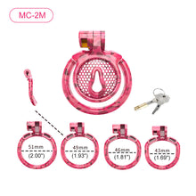 Carica l'immagine nel visualizzatore di Gallery, Pink Camouflage Chastity Cage – product design details, gallery view 10