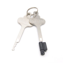 Carica l'immagine nel visualizzatore di Gallery, Chastity Cage Accessories - Plastic Built-In Lock – locking components and key details, gallery view 1