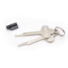 Carica l'immagine nel visualizzatore di Gallery, Chastity Cage Accessories - Plastic Built-In Lock – locking components and key details, gallery view 4