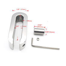 Carica l'immagine nel visualizzatore di Gallery, Stainless Steel Scrotum Pendant – material and construction details, gallery view 2