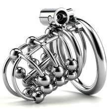Carica l'immagine nel visualizzatore di Gallery, Stainless Steel Bead PA Chastity Cage