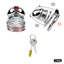 Cargar imagen en el visor de la galería, Steel Chastity Cage - 10