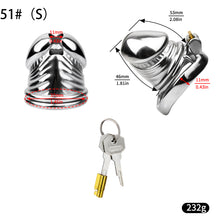 Cargar imagen en el visor de la galería, Steel Chastity Cage - 3