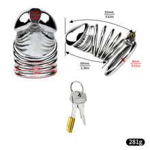 Cargar imagen en el visor de la galería, Steel Chastity Cage - 12