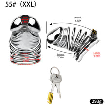 Cargar imagen en el visor de la galería, Steel Chastity Cage - 11