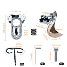 Carica l'immagine nel visualizzatore di Gallery, Steel Chastity Belt Bondage - size