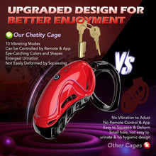 Carica l'immagine nel visualizzatore di Gallery, Vibrating Chastity Cage -3