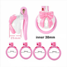 Load image into Gallery viewer, ABS Bell Bow Bondage Chastity Cage