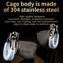 Carica l'immagine nel visualizzatore di Gallery, Adjustable Chainmail Chastity Cage 5