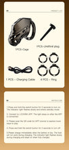 Carica l'immagine nel visualizzatore di Gallery, Lockink Electric Eel Estim Play Chastity Cage - info