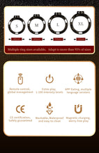 Carica l'immagine nel visualizzatore di Gallery, Lockink Electric Eel Estim Play Chastity Cage -rings
