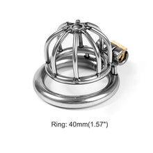 Carica l'immagine nel visualizzatore di Gallery, BDSM Cock Cage – ring and adjustment details, gallery view 6 from the CAGINK product page