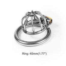 Carica l'immagine nel visualizzatore di Gallery, BDSM Cock Cage – ring and adjustment details, gallery view 7 from the CAGINK product page