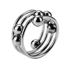 Load image into Gallery viewer, Beaded Cock Ring β ring and adjustment details, gallery view 1 from the CAGINK product page