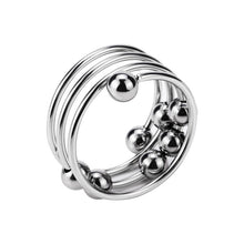 Load image into Gallery viewer, Beaded Cock Ring β ring and adjustment details, gallery view 3 from the CAGINK product page