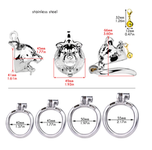 Carica l'immagine nel visualizzatore di Gallery, Beast Penis Locker With Chastity Bell – product design details, gallery view 5