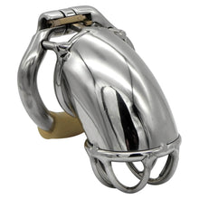 Carica l'immagine nel visualizzatore di Gallery, Bending Tube Stainless Steel Male Chastity Cage – material and construction details, gallery view 1