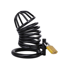Load image into Gallery viewer, Black Chastity Device β product design details, gallery view 1 from the CAGINK product page