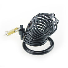 Load image into Gallery viewer, Black Chastity Device β product design details, gallery view 4 from the CAGINK product page