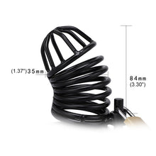 Load image into Gallery viewer, Black Chastity Device β product design details, gallery view 7 from the CAGINK product page