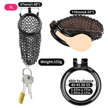 Load image into Gallery viewer, Black Chastity Soft Armor – product feature overview, gallery view 15 from the CAGINK product page