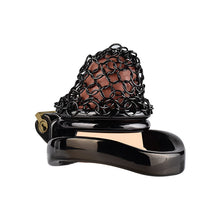 Load image into Gallery viewer, Black Chastity Soft Armor – product design details, gallery view 1 from the CAGINK product page