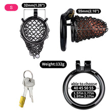 Load image into Gallery viewer, Black Chastity Soft Armor – product feature overview, gallery view 6 from the CAGINK product page