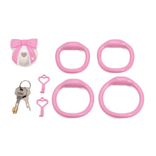 Carica l'immagine nel visualizzatore di Gallery, Bowknot Lid Hidden Chastity Cage