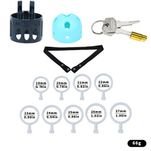 Load image into Gallery viewer, Bullet-shaped Ringless Chastity Cage - 19