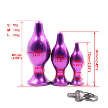 Load image into Gallery viewer, Butt Plug With Pull Ring – ring and adjustment details, gallery view 3