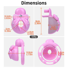 Load image into Gallery viewer, Whisperwing Pearl Lockdown Chastity Cage